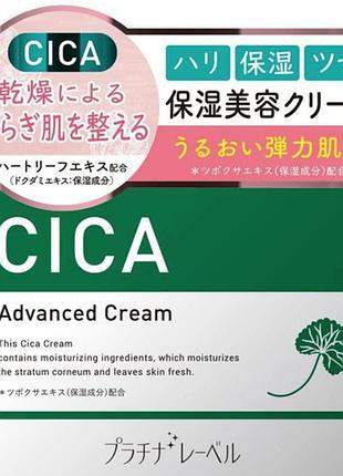 Kрем для сухої шкіри з центелою platinum label cica advanced cream, 175 g