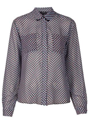 Новая укороченная рубашка с карманами