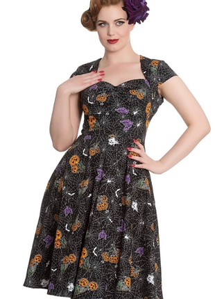 Платье harlow hell bunny halloween хеловин ретро винтаж пинап