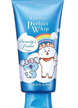 Гель-пенка для умывания shiseido perfect whip senka shiseido, 120 ml