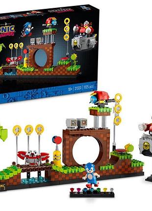 Lego ideas соник супер-ёжик: зона зеленых холмов (21331) конструктор новый!!!