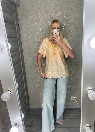 Блуза рубашка next с коротким рукавом