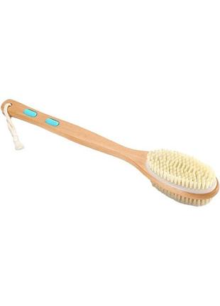 Щетка aferevz для тела с натуральной щетиной и бамбуковой ручкой для тела