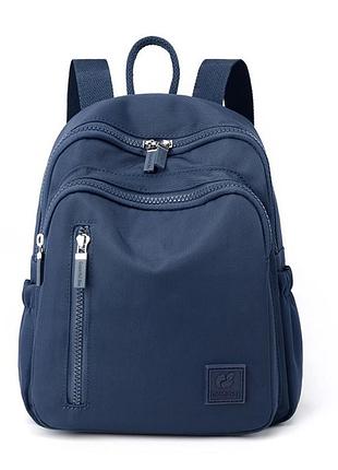 Жіночий рюкзак міський fox 0482 вологостійкий зносостійкий 5л колір синій