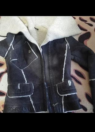 Женская натуральная дубленка на овчине стильная дубленка натуралка подростковая дубленка кожаная девушке