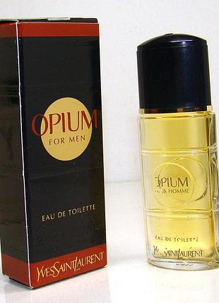 Миниатюра opium pour homme yves saint laurent 7. 5 мл. оригинал. винтаж