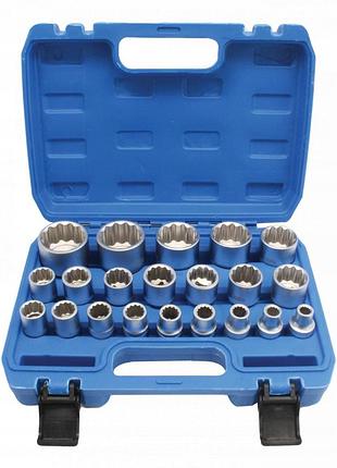 Набір 12 гранних торцевых головок 1/2 satra 8-36мм. crv 21шт