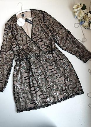 Роскошное платье boohoo 22-24/5-6xl