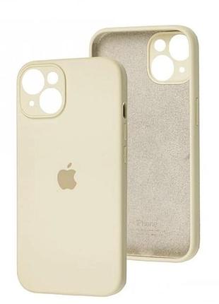 Чехол (накладка) apple iphone 13, original soft case, antique white, бежевый