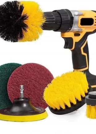 Набор щёток-насадок для дрели/шуруповёрта (ds-012)