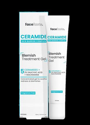 Face facts гель з керамідами для зменшення запалень на шкірі обличчя , 50 мл