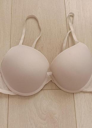 Білий бюстгальтер базовий бюст гладкий ліф 70c