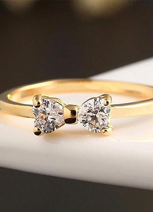 Кольцо ювелирная позолота размер 17 18