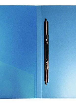 Папка-скоросшиватель а4 пластиковая с металлическими усами 213/333 + карман.