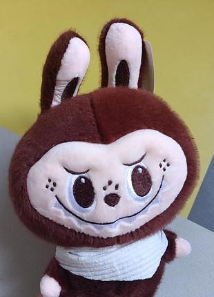 Лабубу мягкая игрушка 27см коричневой