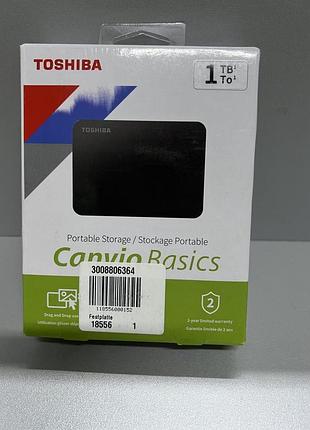 Внешний hdd жесткий диск toshiba canvio basics 1 tb (hdtb410ek3aa) новый!!!