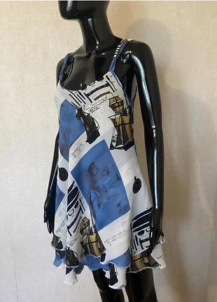 🫶🏻красива сукня, сарафан на літо з шифону, принт, нова .🫶🏻