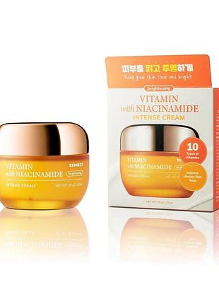 Крем освітлюючий від зморшок з вітамінами skin627 vitamin with niacinamide 50 г