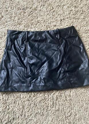 Спідниця екошкіра h&m