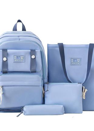 (немає кулона) рюкзак дівчина 4в1 нейлонова тканина нові сумки для дівчаток еко сумка міський стильний гурт