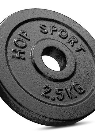 Диск металлический hop-sport 2.5кг