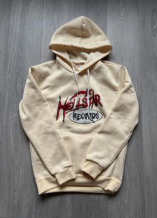 Худи теплое с принтом xs