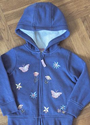Тепла кофта 
худи для девочки