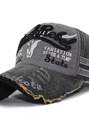 Бейсболка мужская black rebel. модная кепка / бейсболка black rebel vintage винтаж