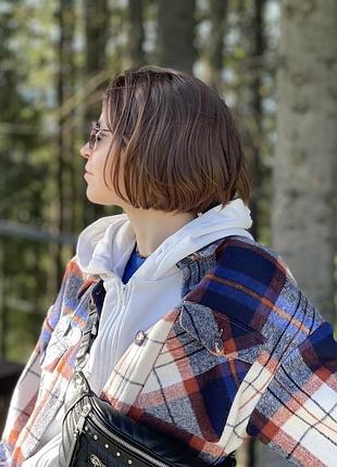 Куртка-сорочка у клітинку