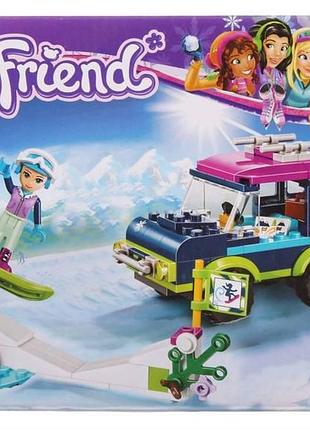 Конструктор friends горнолыжный курорт "внедорожник" bela 10728