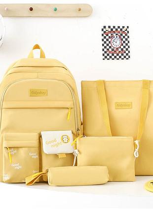 (немає кулона) рюкзак дівчина 4в1 нейлонова тканина нові сумки для дівчаток еко сумка міський стильний гурт