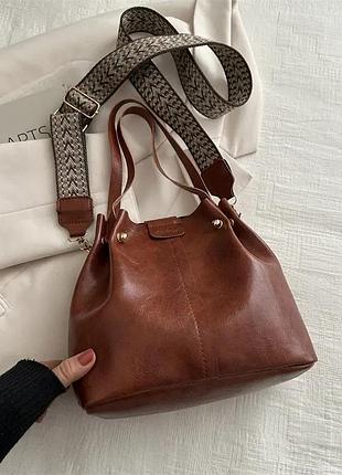 Женская повседневная кожаная сумка fashion | 7261-1