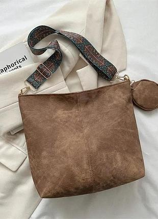 Женская повседневная сумка с широким ремнем fashion | 8312-2