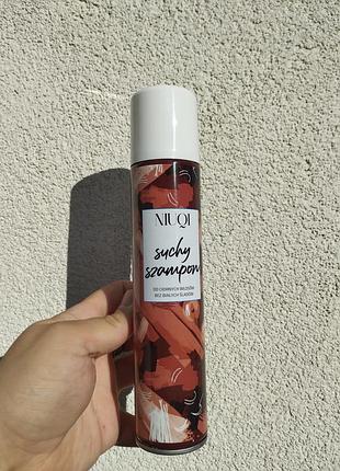 Сухий шампунь для темного волосся niuqi 200 мл