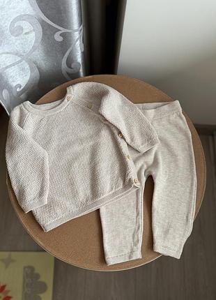Вʼязаний костюм h&m 68р