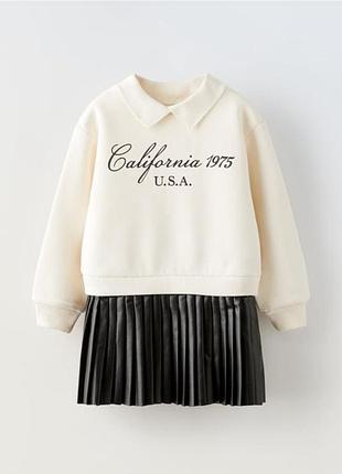 Платье свитшот zara
