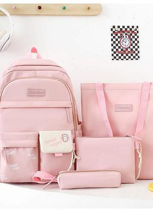 (немає кулона) рюкзак дівчина 4в1 нейлонова тканина нові сумки для дівчаток еко сумка міський стильний гурт