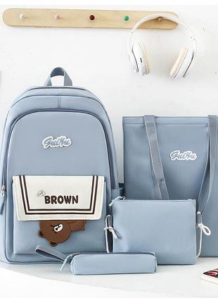 (немає кулона) рюкзак дівчина 4в1 нейлонова тканина нові сумки для дівчаток еко сумка міський стильний гурт