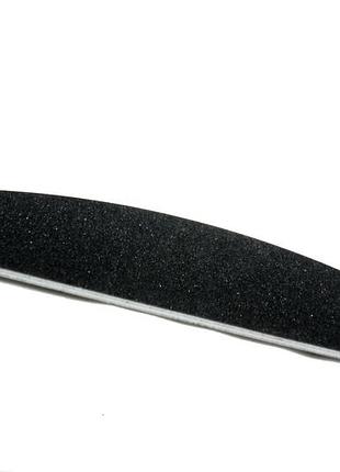 Пилка для ногтей zauber 120/180 грит черная полумесяц