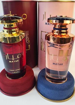 Набор 2в1 парфюмированная вода унисекс lattafa mayar и lattafa mayar cherry intense 2*10мл распил ориг. парфюмерии