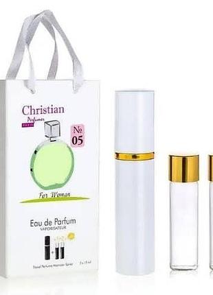Парфумована вода для жінок 3x12 ml christian за мотивами "chance eau fraiche" c. chanel