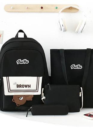 (немає кулона) рюкзак дівчина 4в1 нейлонова тканина нові сумки для дівчаток еко сумка міський стильний гурт