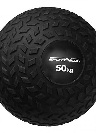 Слэмбол (медицинский мяч) для кроссфита sportvida slam ball 50 кг sv-hk0373 black