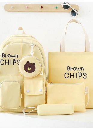 (немає кулона) рюкзак дівчина 5в1 нейлонова тканина нові сумки для дівчаток еко сумка міський стильний гурт