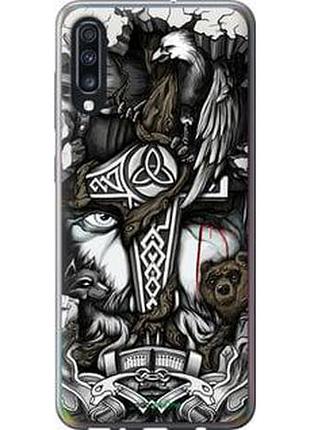Чохол на samsung galaxy a70 2019 a705f тату вікінг "4098u-1675-7673"