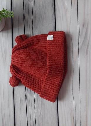 Тепла демісезона шапочка 6-9м.