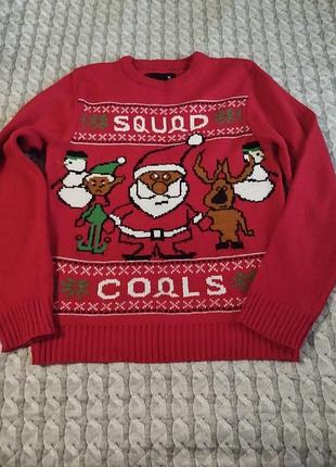 Новогодний свитер р.48-50