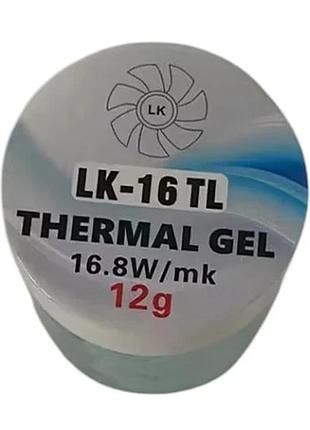 Термопрокладка жидкая lk lk-16, 16.8 вт/мк, 12 г, со шпателем (lk-16-tl-12)