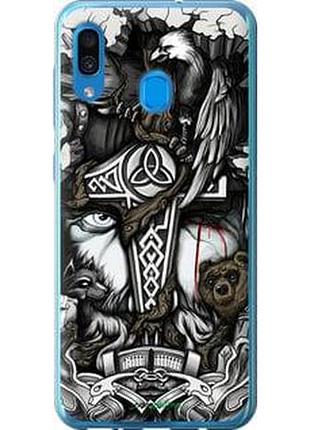 Чохол на samsung galaxy a30 2019 a305f тату вікінг "4098u-1670-7673"