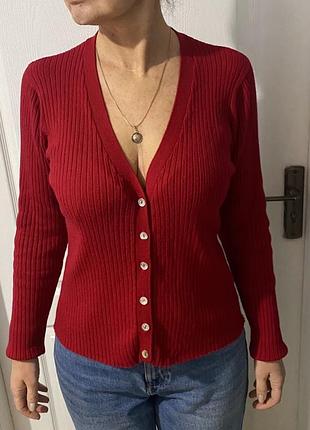 Стильний жіночий кардіган полуприлегаючего фасону. розмір 38/м/46